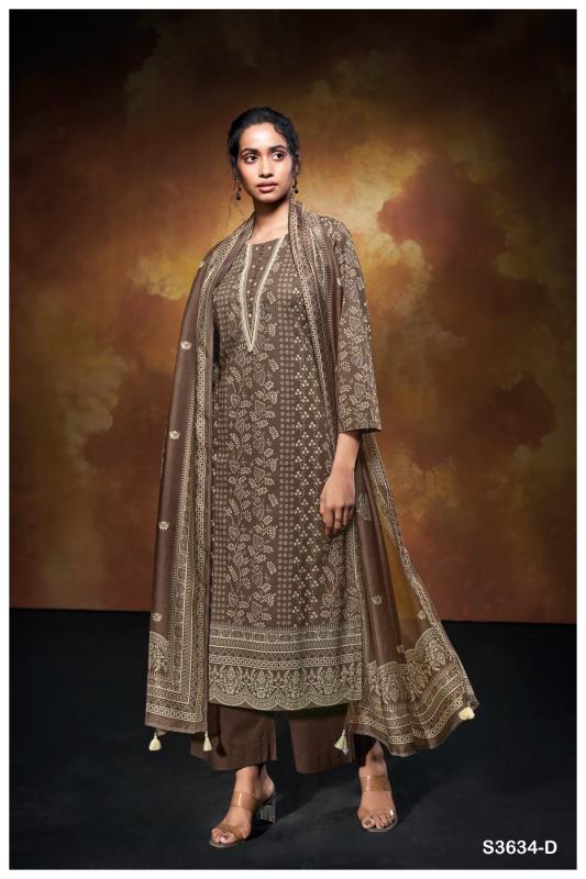 Ganga Xara 3634 catalog online salwar kameez surat