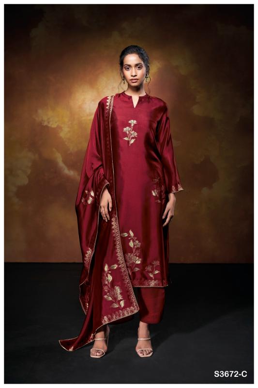 Ganga Yelena 3672 catalog salwar kameez factories in surat