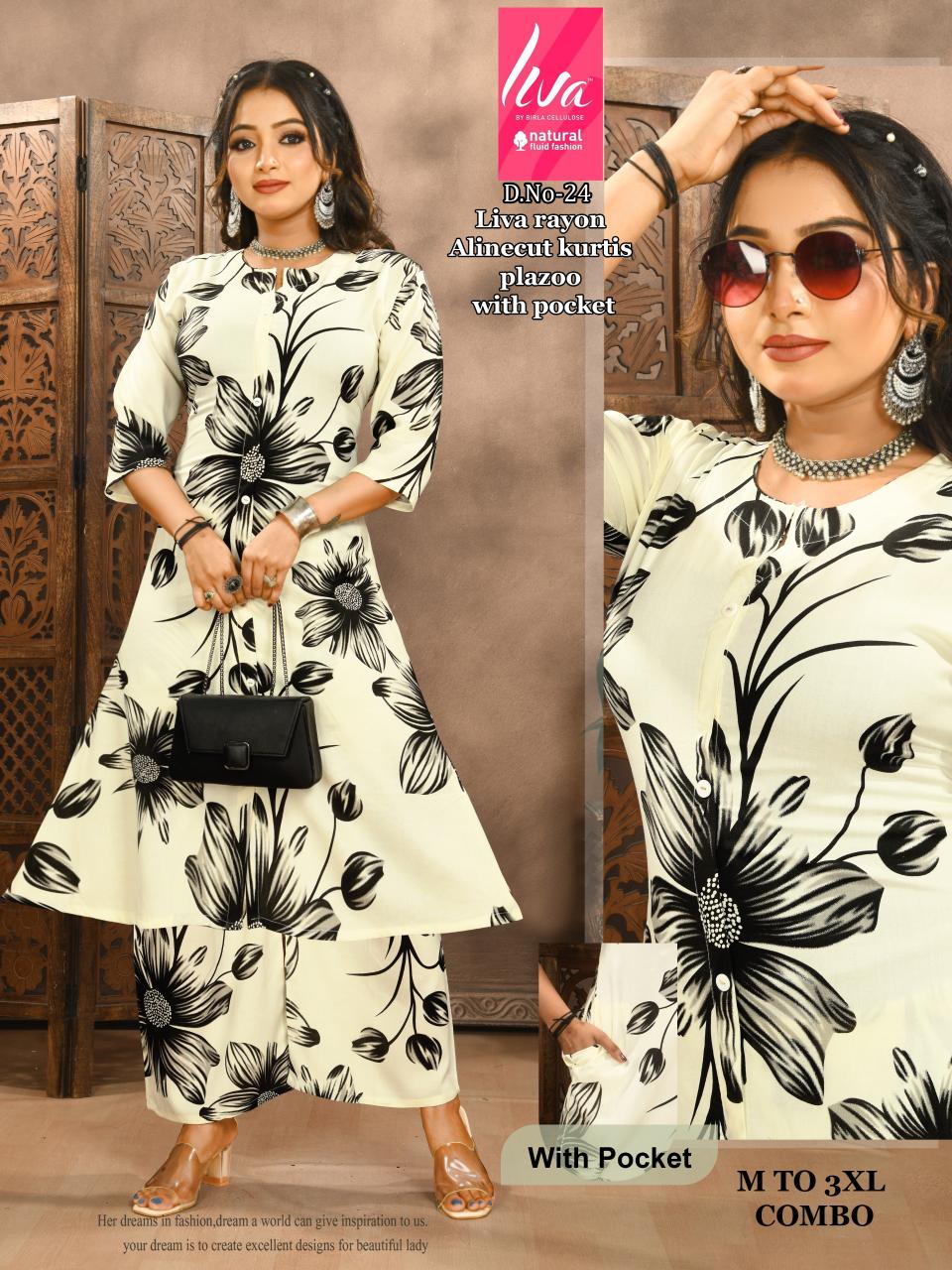 Liva D 22 & 23 catalog modest co ord sets