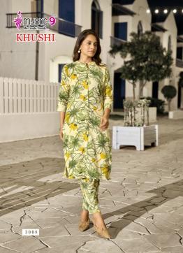 Mystic 9 Khushi Vol 3 catalog viscose wholesale co ord sets