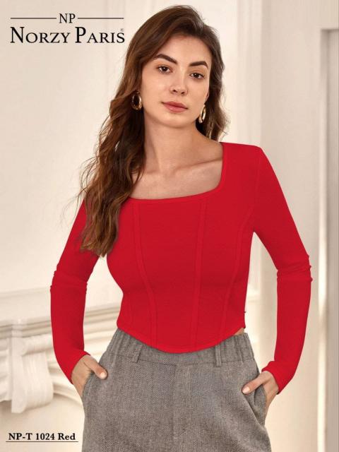 Norzy Paris Tipsy T 1024 Red , 1025 Yellow catalog Western dress Wholesale