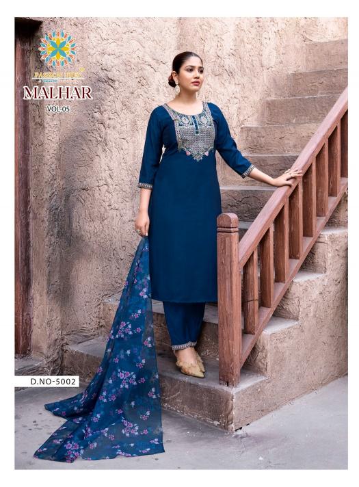Passion Tree Malhar Vol 5 Catalog royal blue kurtis online india