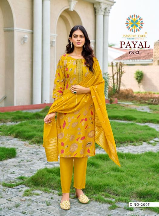 Passion Tree Payal Vol 2 catalog indian kurti style 2025