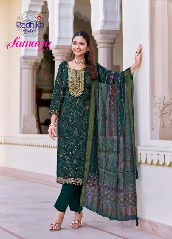 Radhika Lifestyle Samaira Vol 1 catalog indian jaipuri kurtis canada