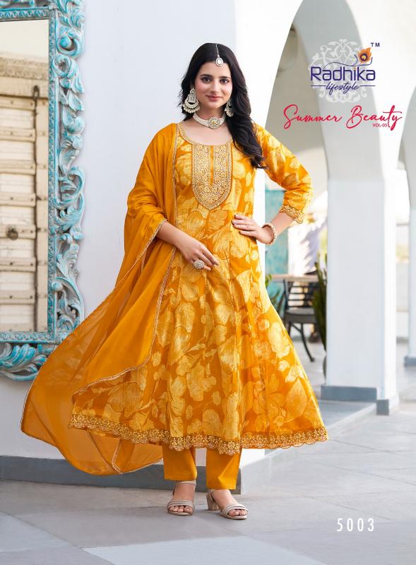 Radhika Lifestyle Summer Beauty Vol 5 catalog indian kurtis online ebay anarkali