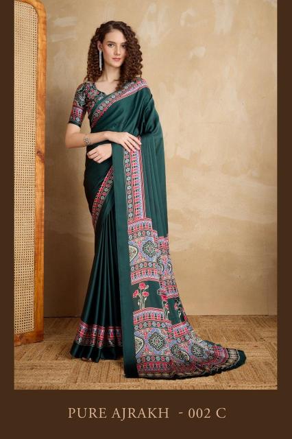Rajtex Pure Ajrakh Vol 2 catalog surat ki saree factory