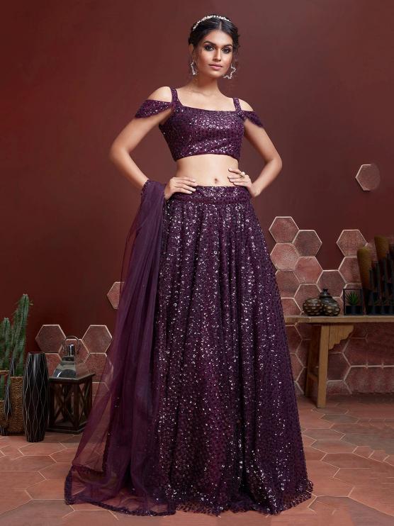 Sabella 104 Purple catalog buy designer lehenga online india