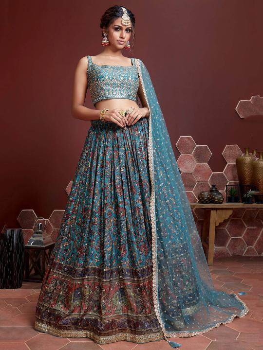 Sabella 106 Blue catalog buy lehenga india