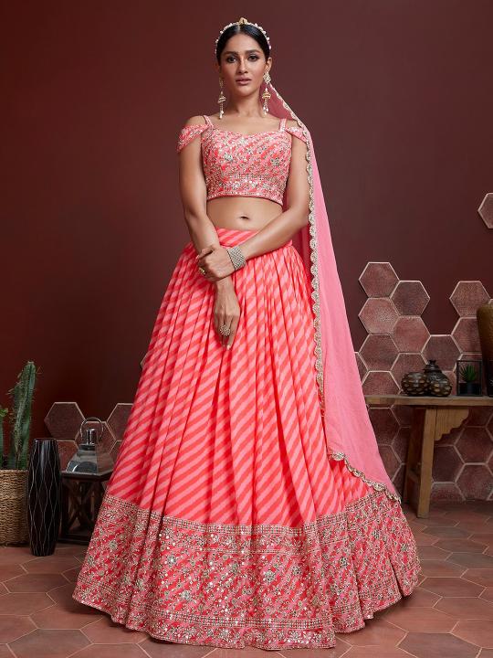 Sabella 107 Pink catalog cheapest lehenga market in india