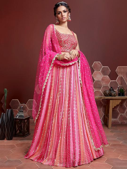 Sabella 108 Pink catalog designer lehenga india
