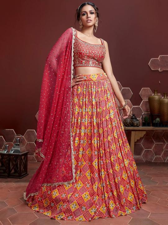 Sabella 110 Red catalog designer lehenga online india