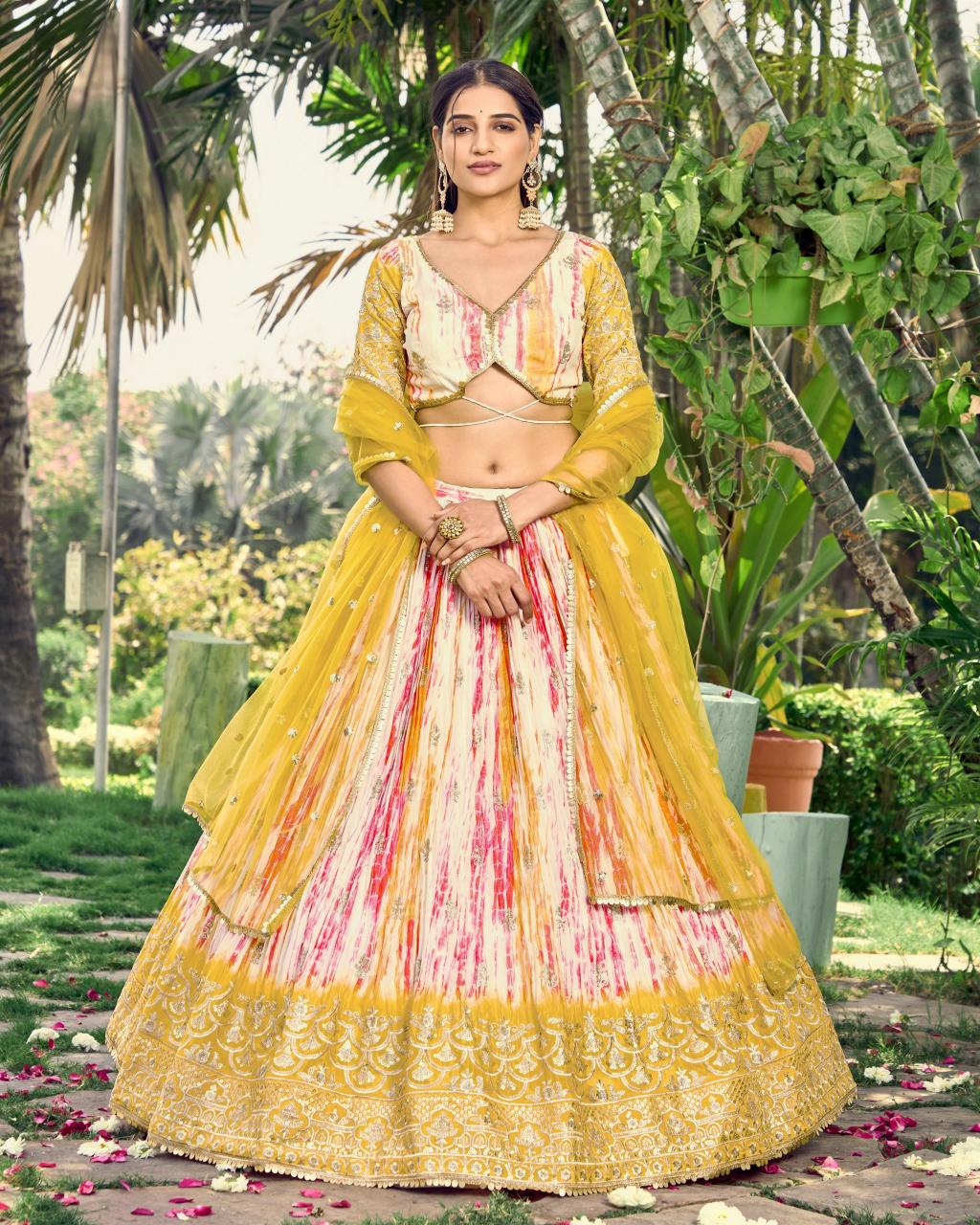 Sabella 5051 Yellow catalog lehenga online india