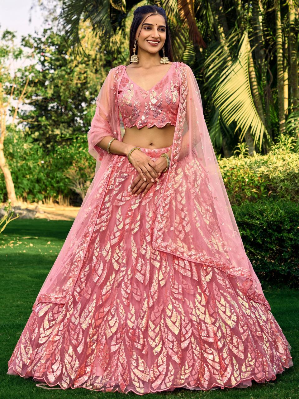 Sabella 5101 Pink catalog best lehenga company in india