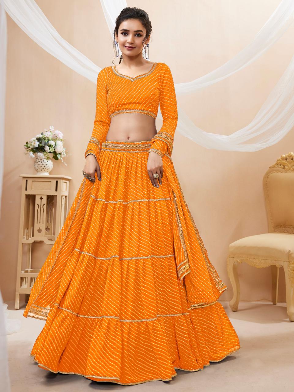 Sabella 605 Yellow catalog best lehenga market in india