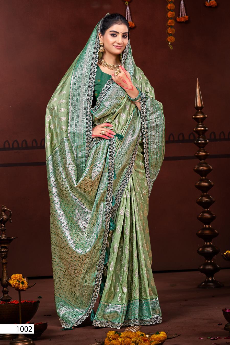 Saroj Man maryada silk saroski vol.1 50*600 silk saree surat with price wholesale