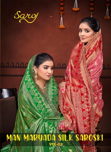 Saroj Man maryada silk saroski vol.2 50*600 silk saree surat with price wholesale