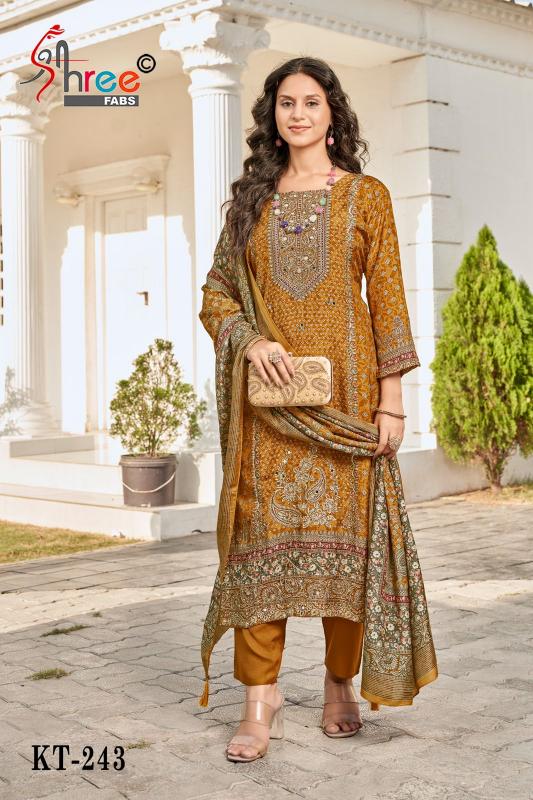 Shree Fabs KT 243 catalog wholesale dealers of pakistani suits in delhi