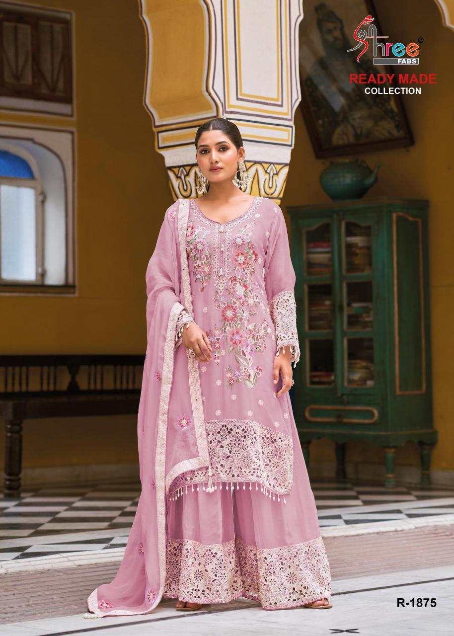 Shree Fabs R 1875 catalog pakistani designer suits surat wholesalers
