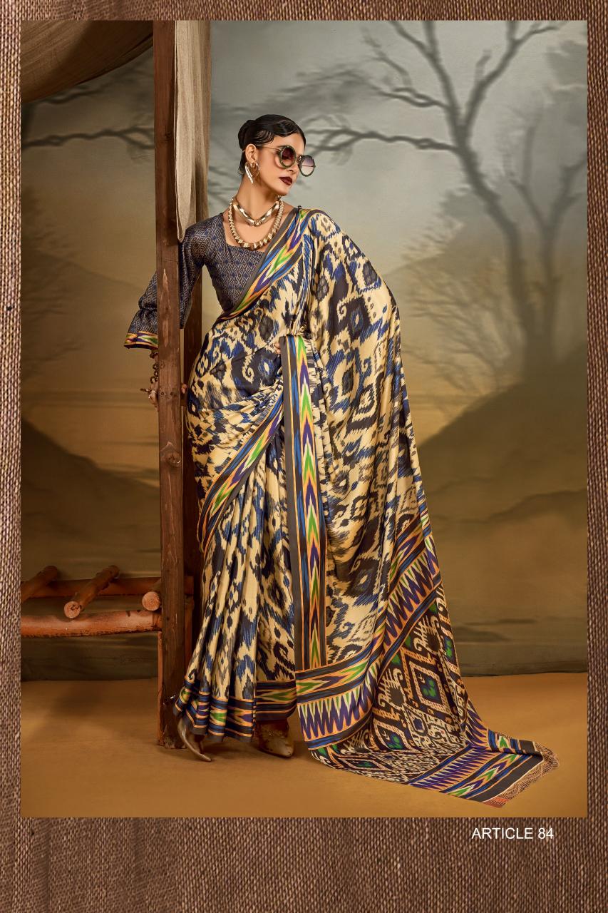 Sosy Satin Silk catalog surat printed satin sarees