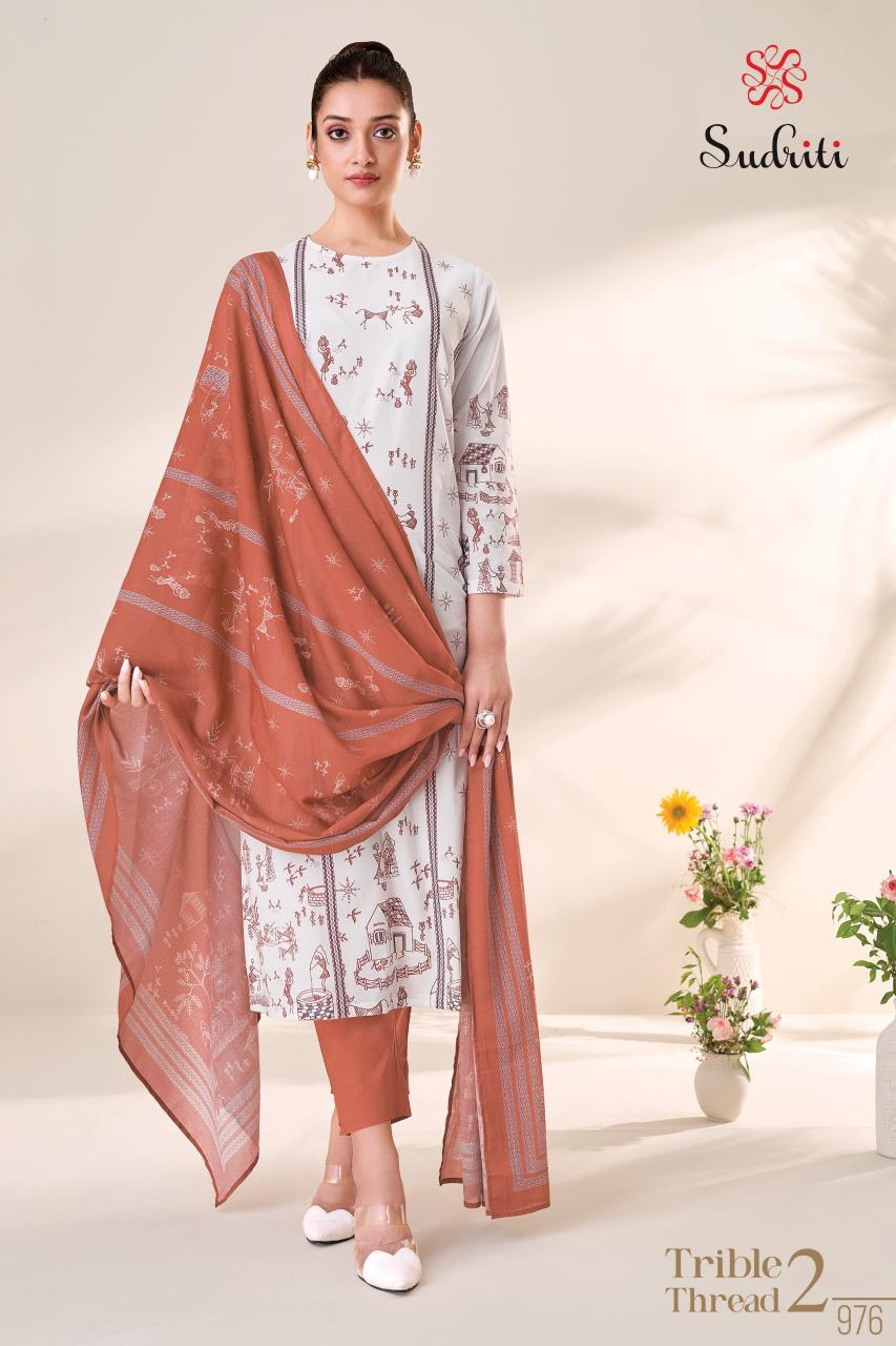 Sudriti Trible Thread vol 2 Catalog wholesale dealers of salwar kameez in ahmedabad