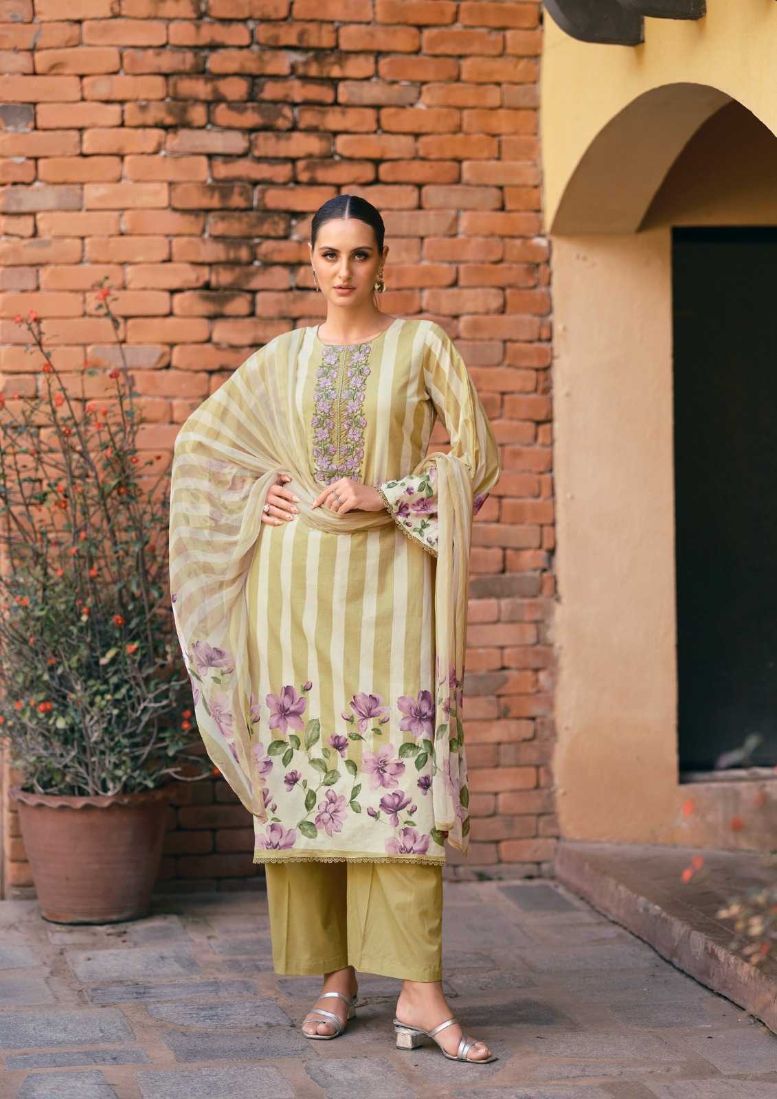 The Hermitage Shop Nisanka Meraki catalog unstitched salwar kameez manufacturers in surat