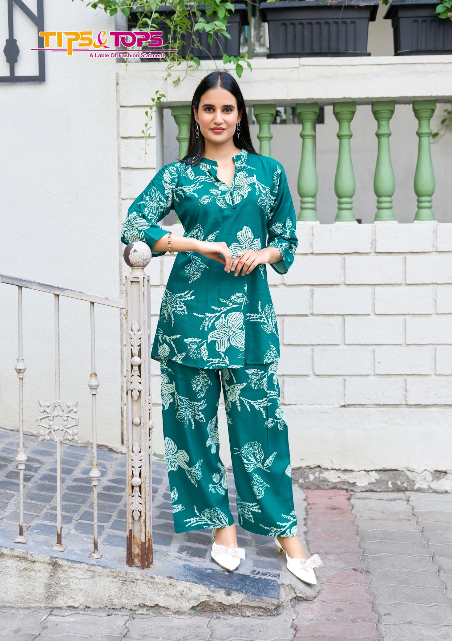 Tips And Tops Fashion Beats Vol 12 rayon co ord set