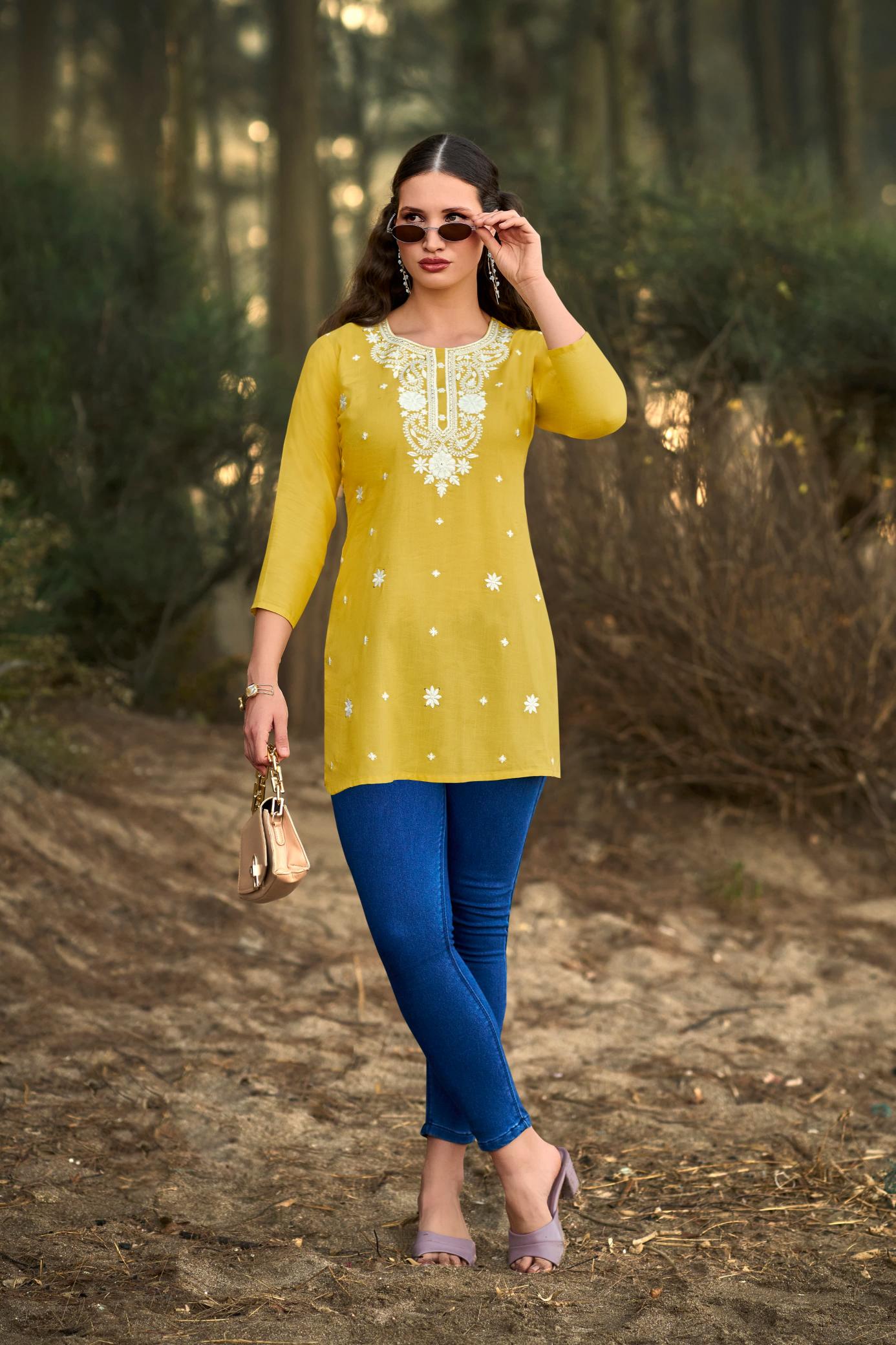 Tips & Tops Colors Vol 06 Catalog short indian kurtis for women