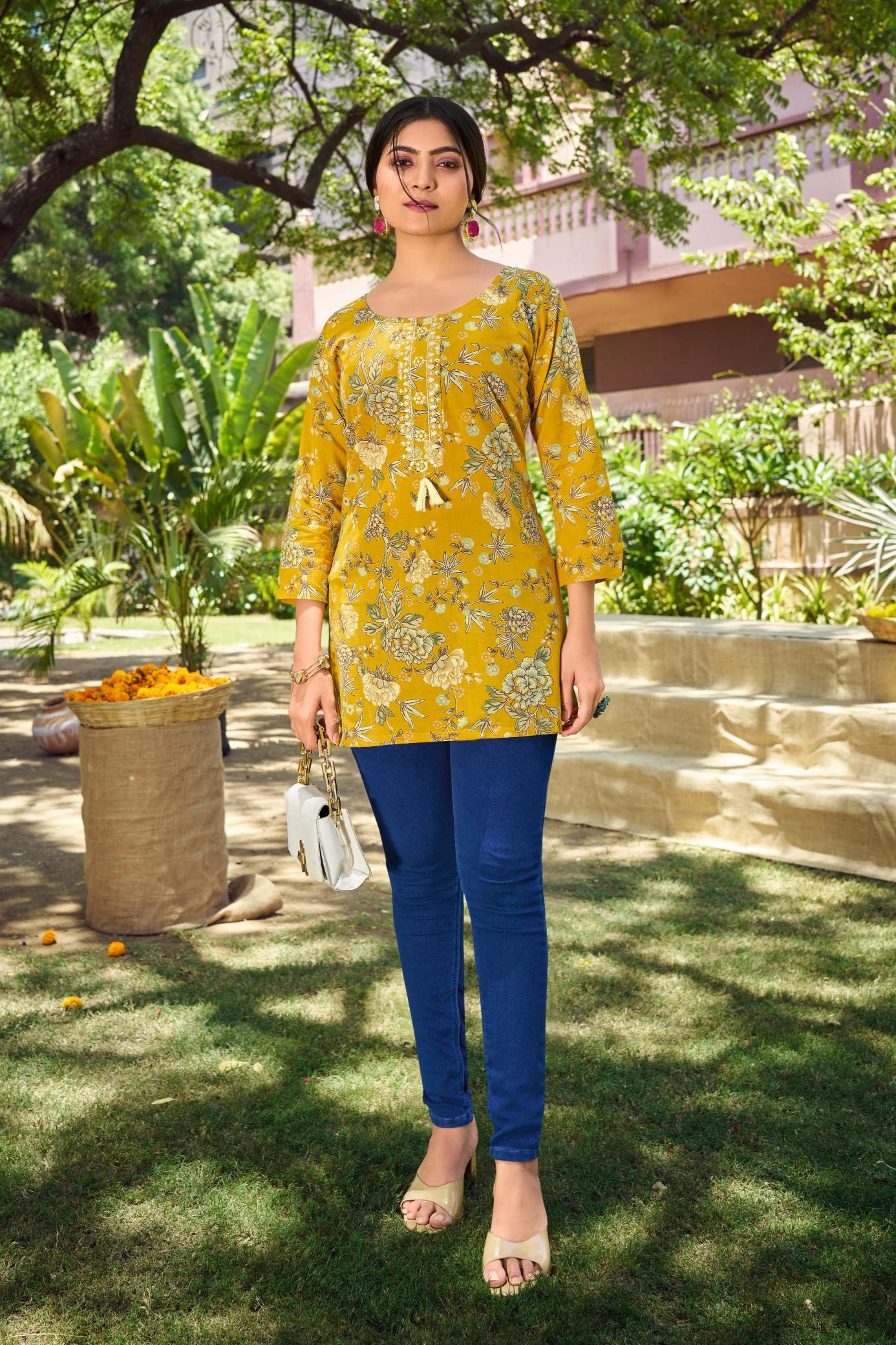 Tips & Tops Cotton Candy Vol 7 Catalog cotton short kurtis online india