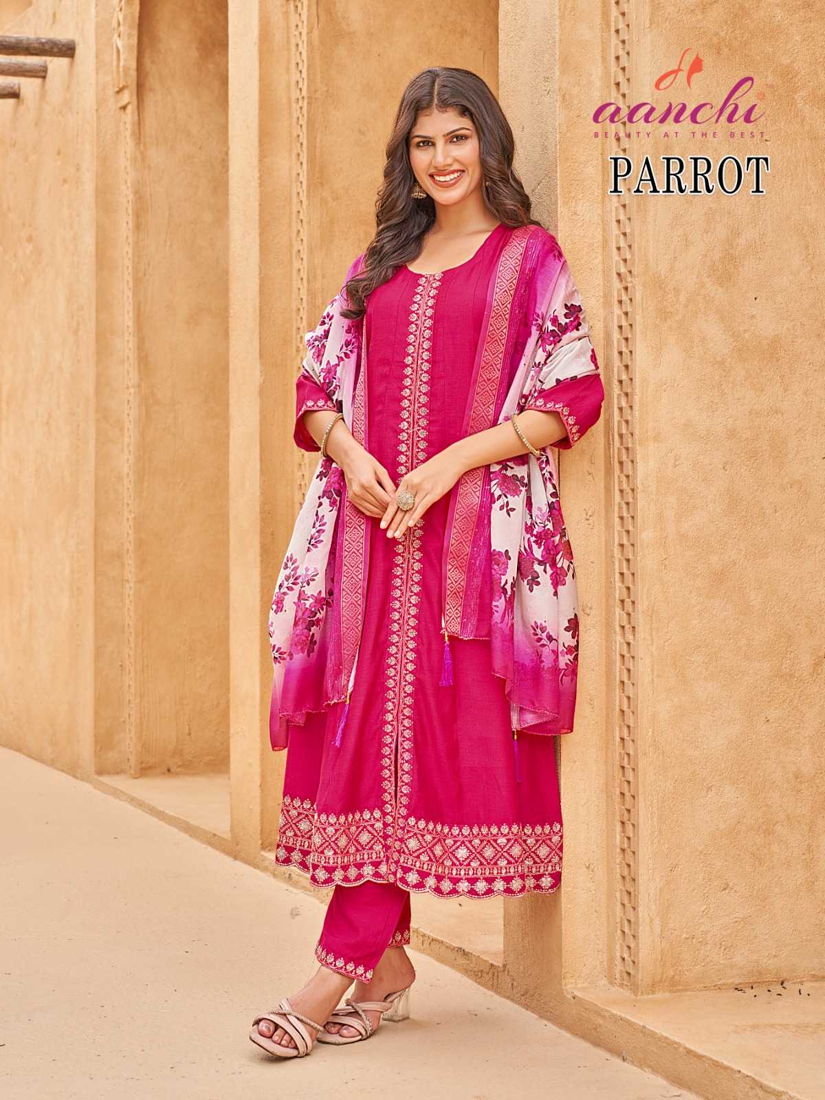 Aanchi Parrot catalog indias kurti