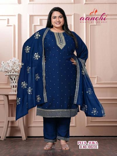 Aanchi Plus Avika catalog trendy indian kurtis