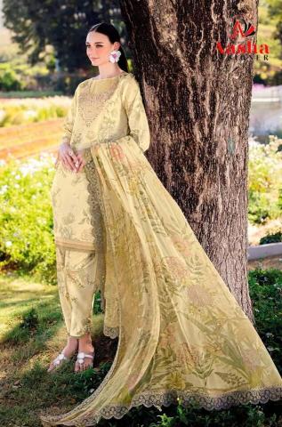 Aasha 1172 AB catalog Chiffon Dupatta pakistani replica suits online india wholesale