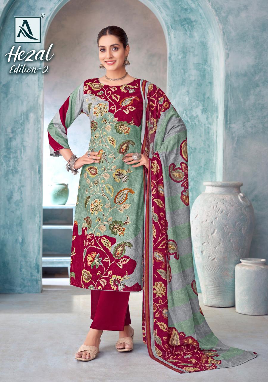 Alok Hezal vol 2 Catalog wholesale dress material surat gujarat india