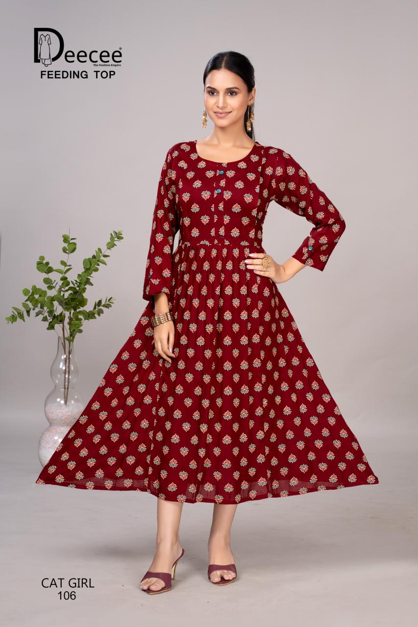 Deecee Cat Girl catalog feeding kurtis online india