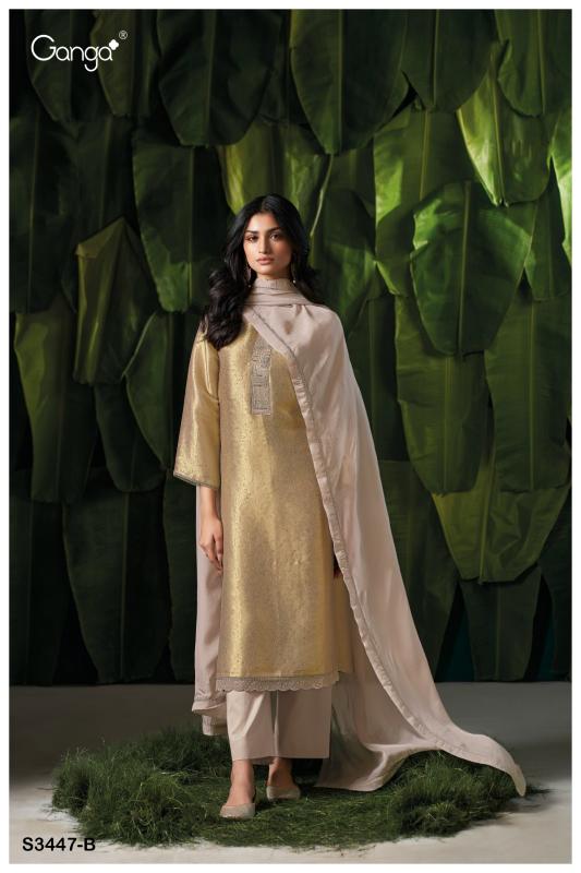 Ganga Carisma 3447 catalog delhi salwar kameez wholesale