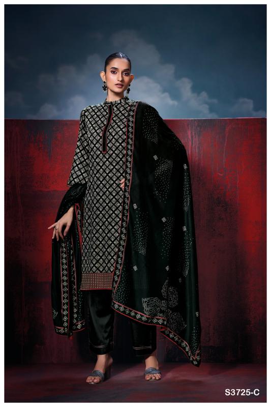 Ganga Kiyana 3725 catalog wholesale salwar kameez market in bangalore