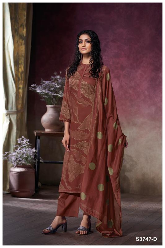 Ganga Preska 3747 catalog designer salwar kameez wholesale in chennai