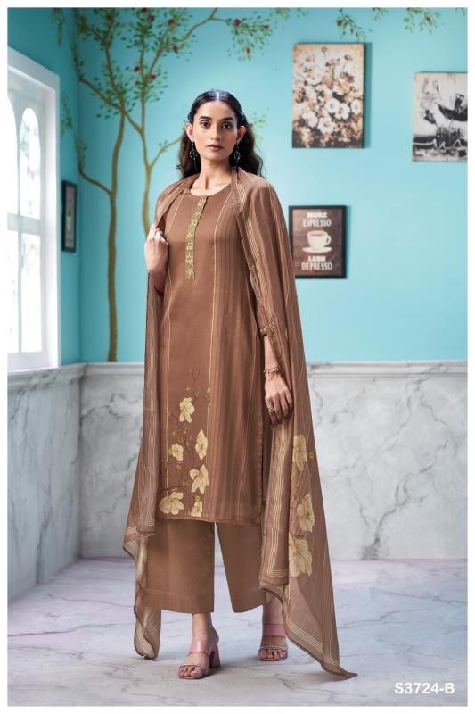 Ganga Saffira 3724 catalog wholesale salwar kameez catalogs