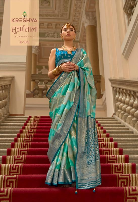 Kreshva Suwarnamala catalog saree house surat