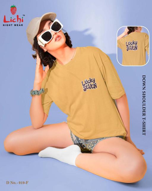 Lichi 919 A TO F Catalog T shirt wholesaler Surat