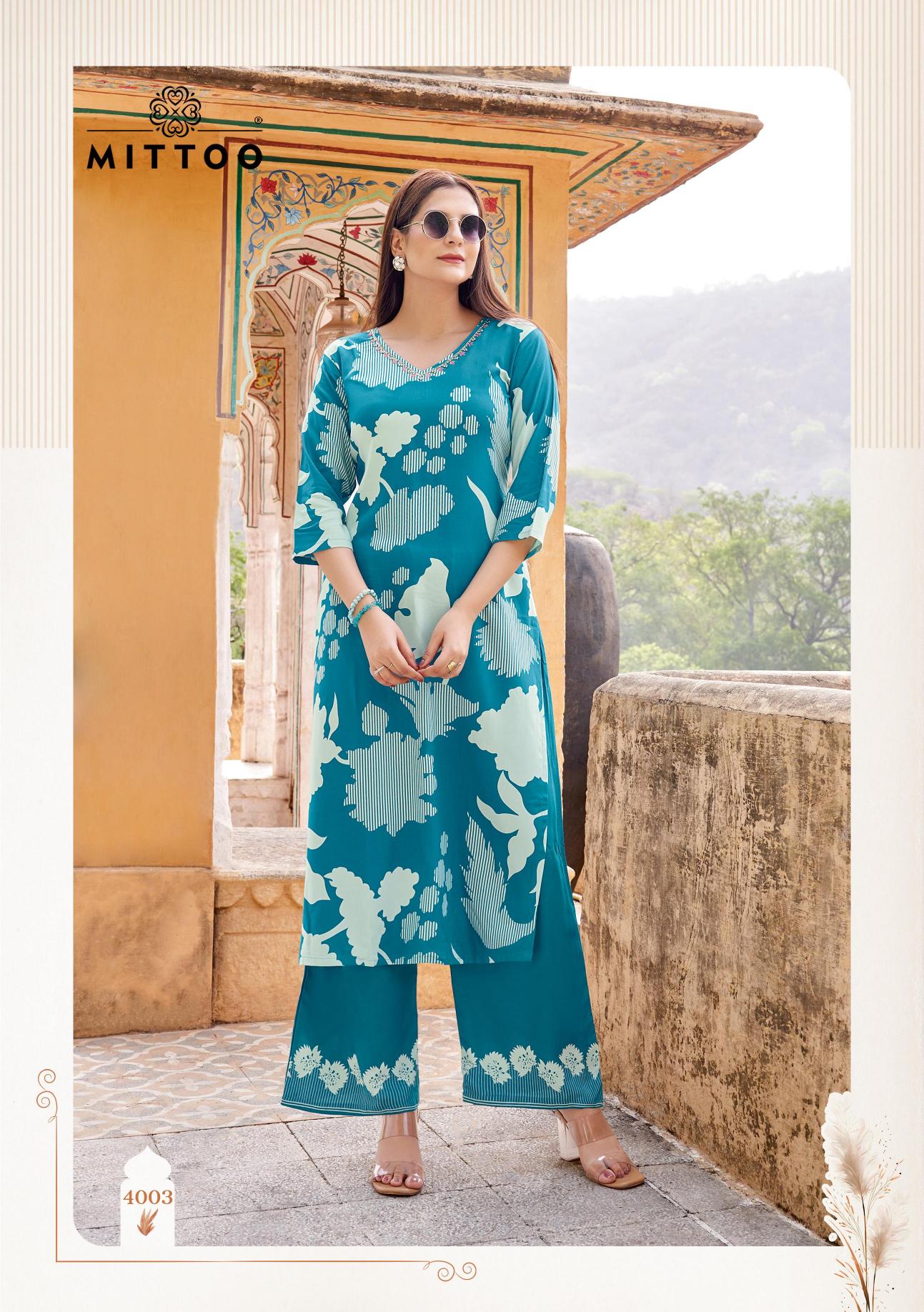 Mittoo Naisha catalog coord set for women wholesale