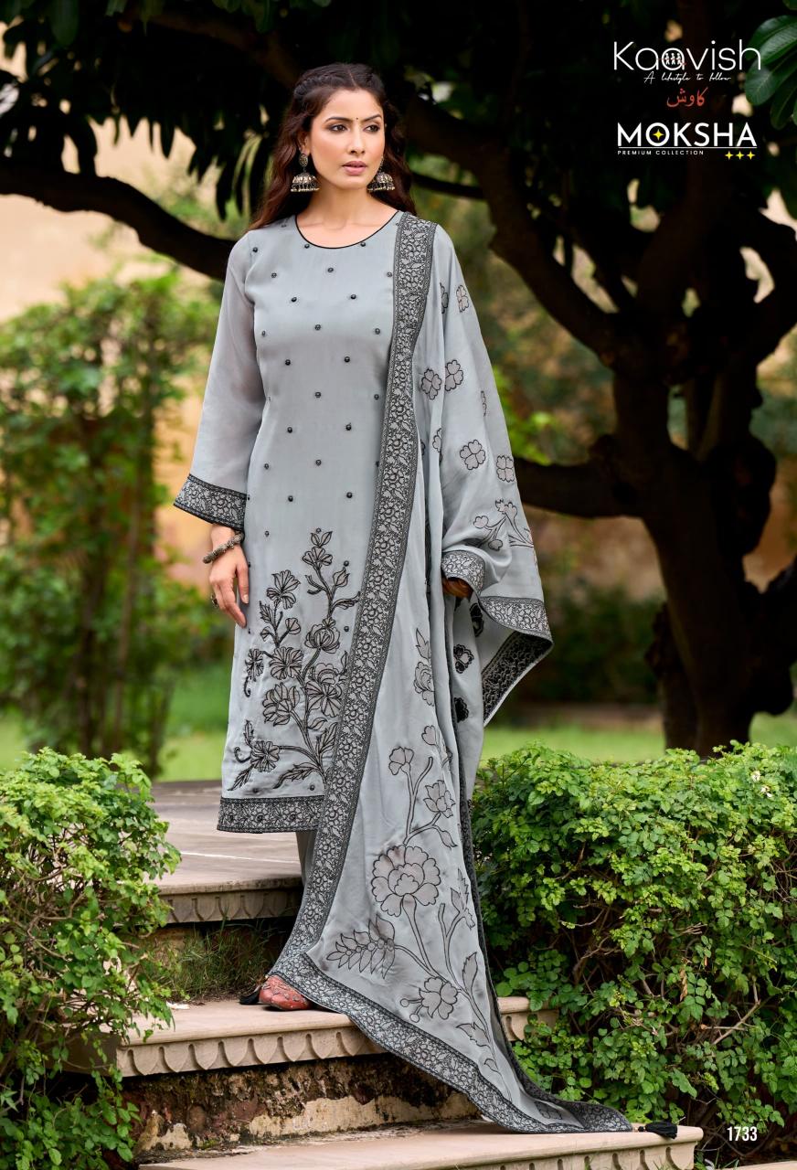 Moksha Kaavish catalog aari work salwar kameez wholesale