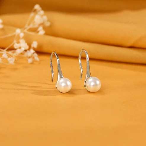 Nitya Silver Pearl Small Stud Earrings