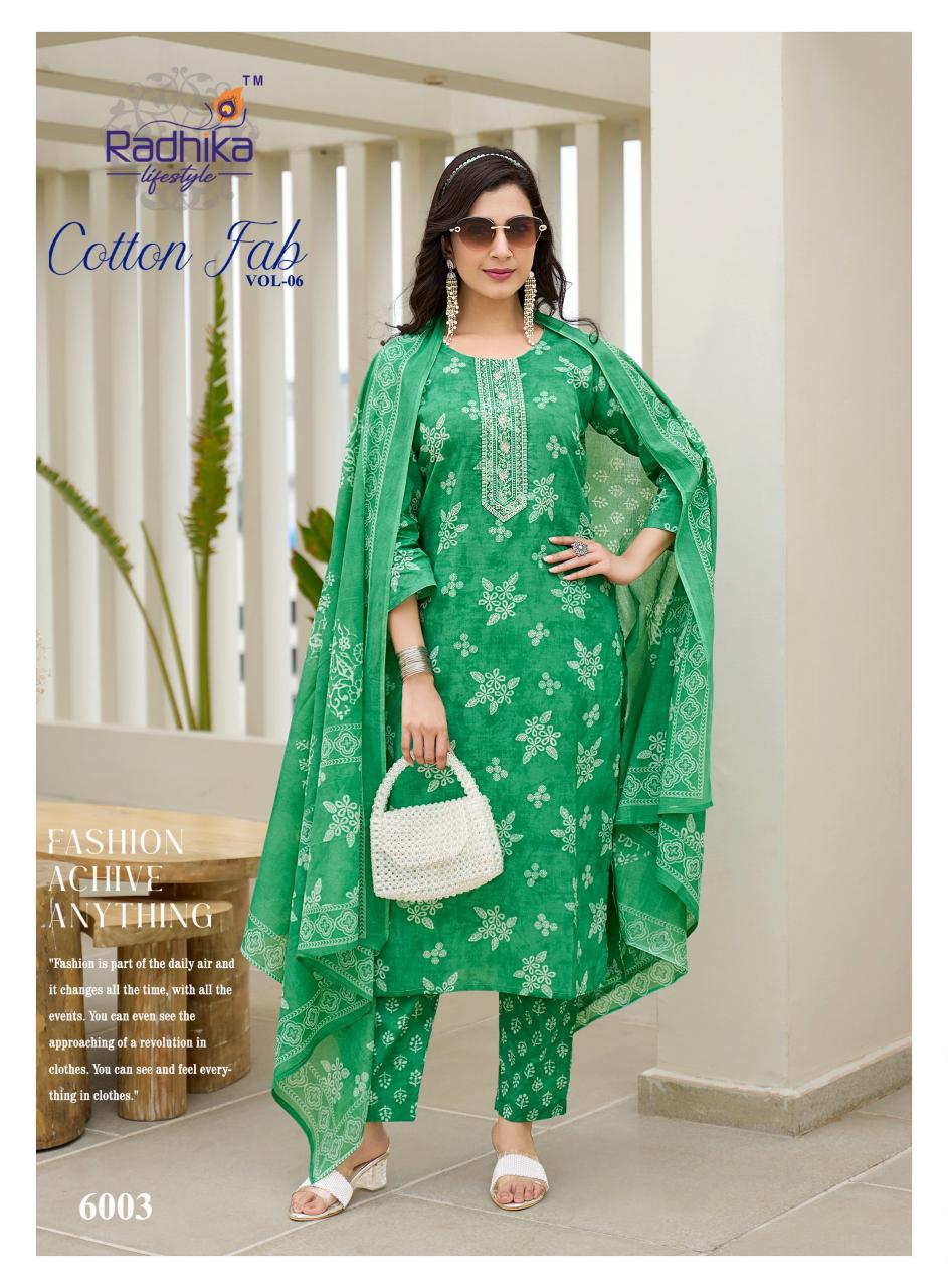 Radhika Lifestyle Cotton Fab Vol 6 catalog sangria kurtis online india