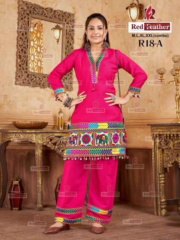 Red Feather R 18 & 19 catalog navratri co ord set