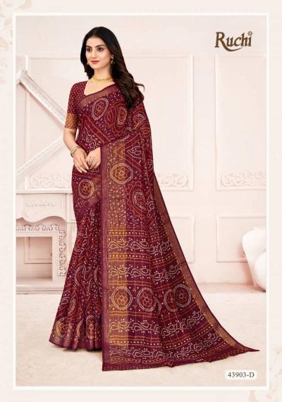 Ruchi Golden Checks catalog surat wholesale sarees shops