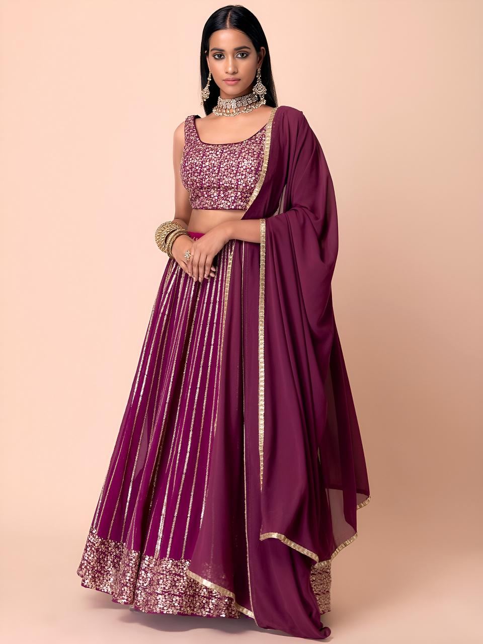 Sabella 15067 Wine catalog traditional lehenga india