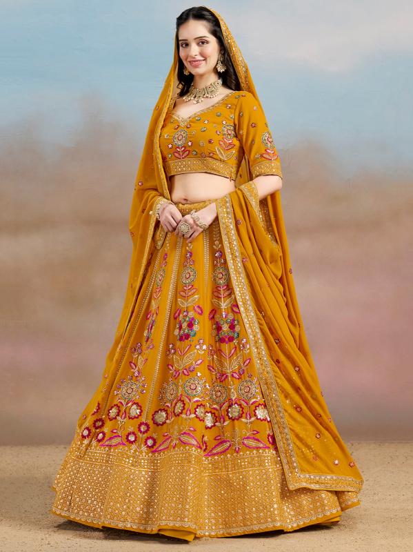 Sabella 6008 Yellow catalog lehenga online india with price
