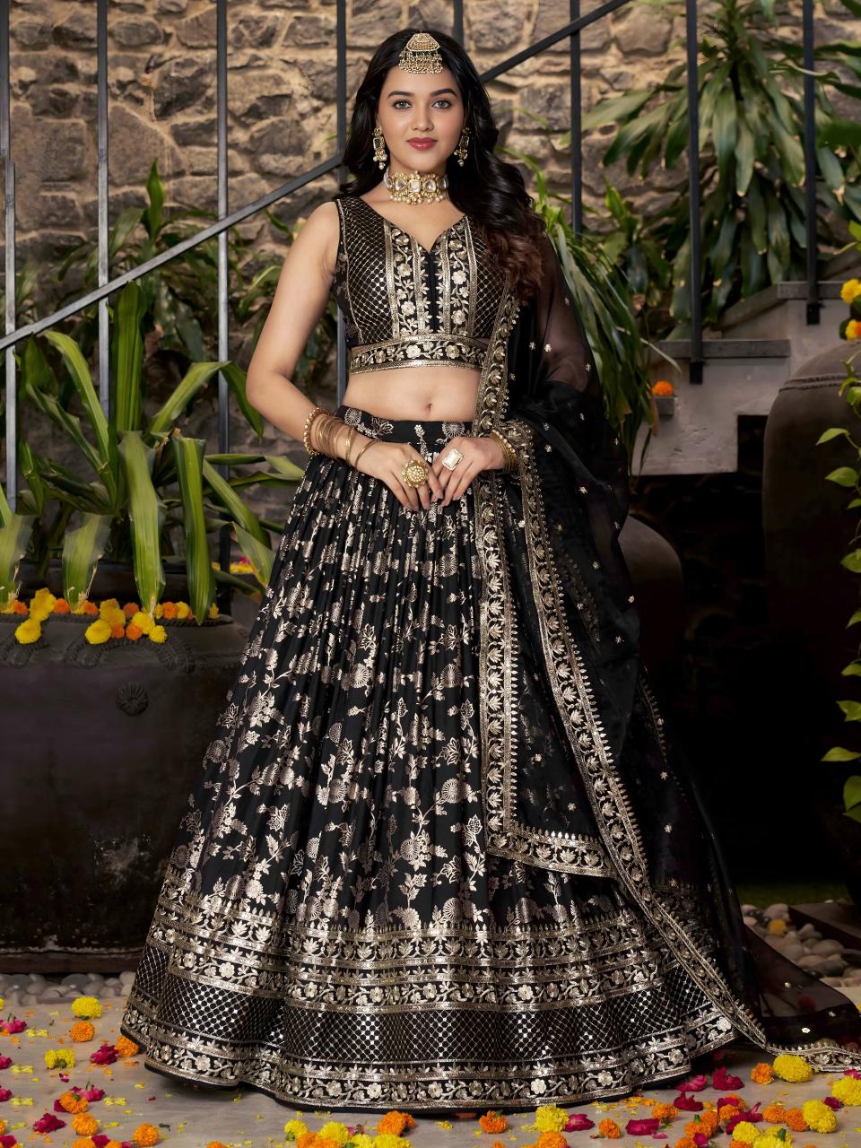 Sabella 7100 Black catalog lehenga choli online india