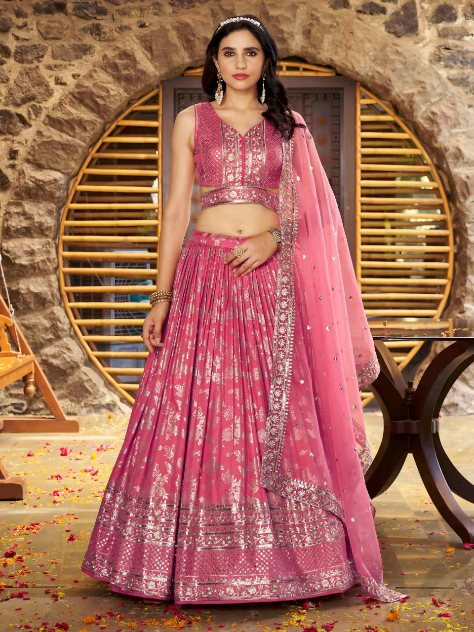 Sabella 7100 Peach catalog buy cheap lehenga choli online india