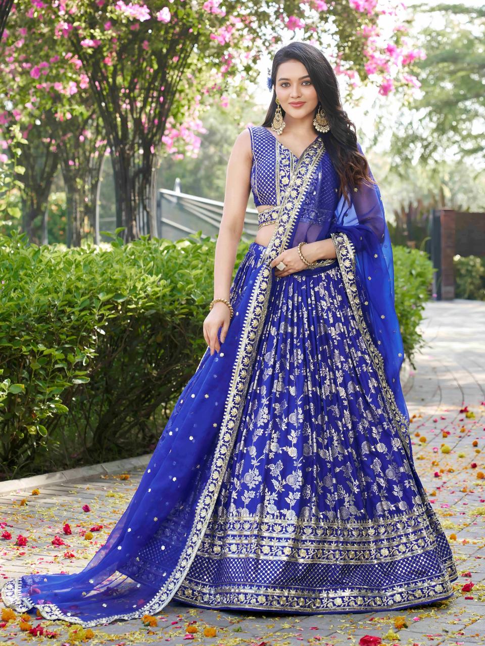 Sabella 7100 Royal Blue catalog online lehenga shopping india